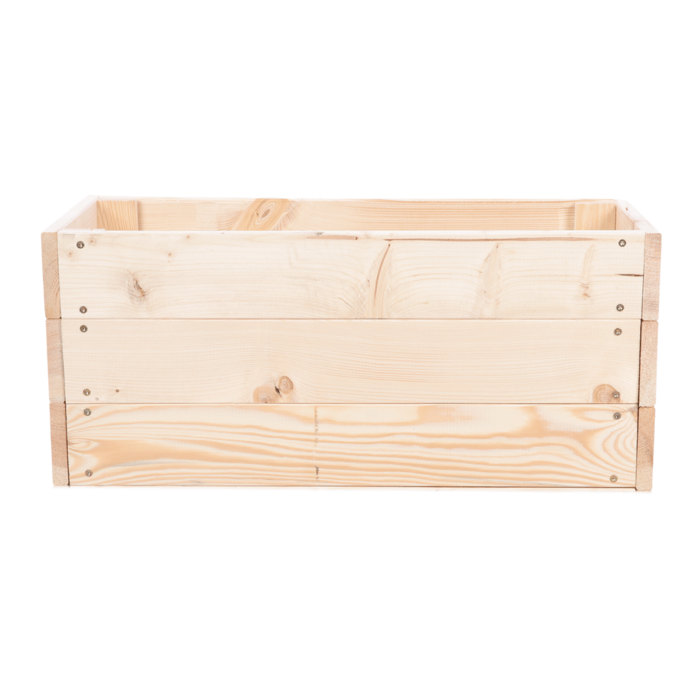 Grządka podwyższona drewniana skrzynia warzywniak inspekt donica 27x100x30