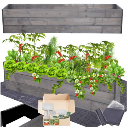 Donica impregnat warzywniak skrzynia inspekt grządka podwyższona 27x120x30