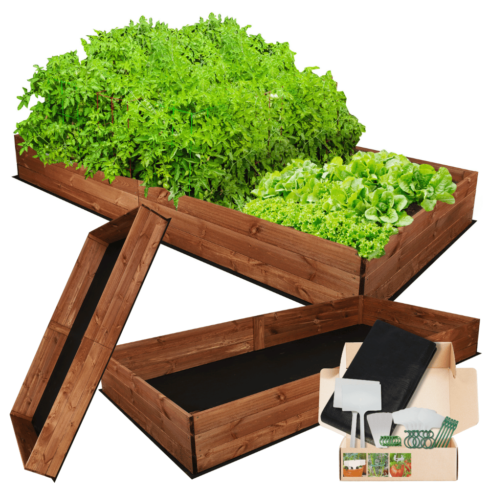 Grządka podwyższona warzywniak drewniany inspekt donica impregnat 27x200x90