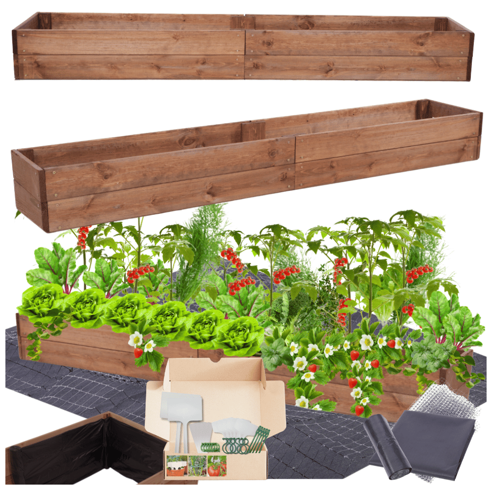 Podwyższona grządka impregnat skrzynia warzywniak inspekt donica 18x240x30