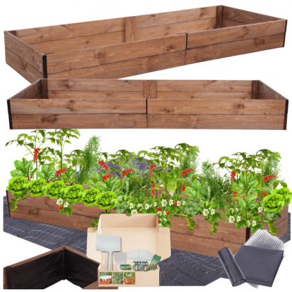 Grządka podwyższona impregnat skrzynia warzywniak inspekt donica 18x240x60