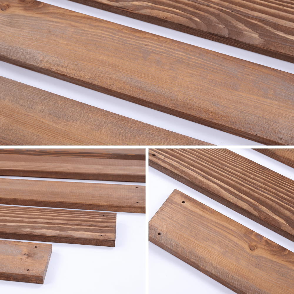 Deska sosnowa z nawiertami 9x100x1,7 cm do donic grządek piaskownic drewno