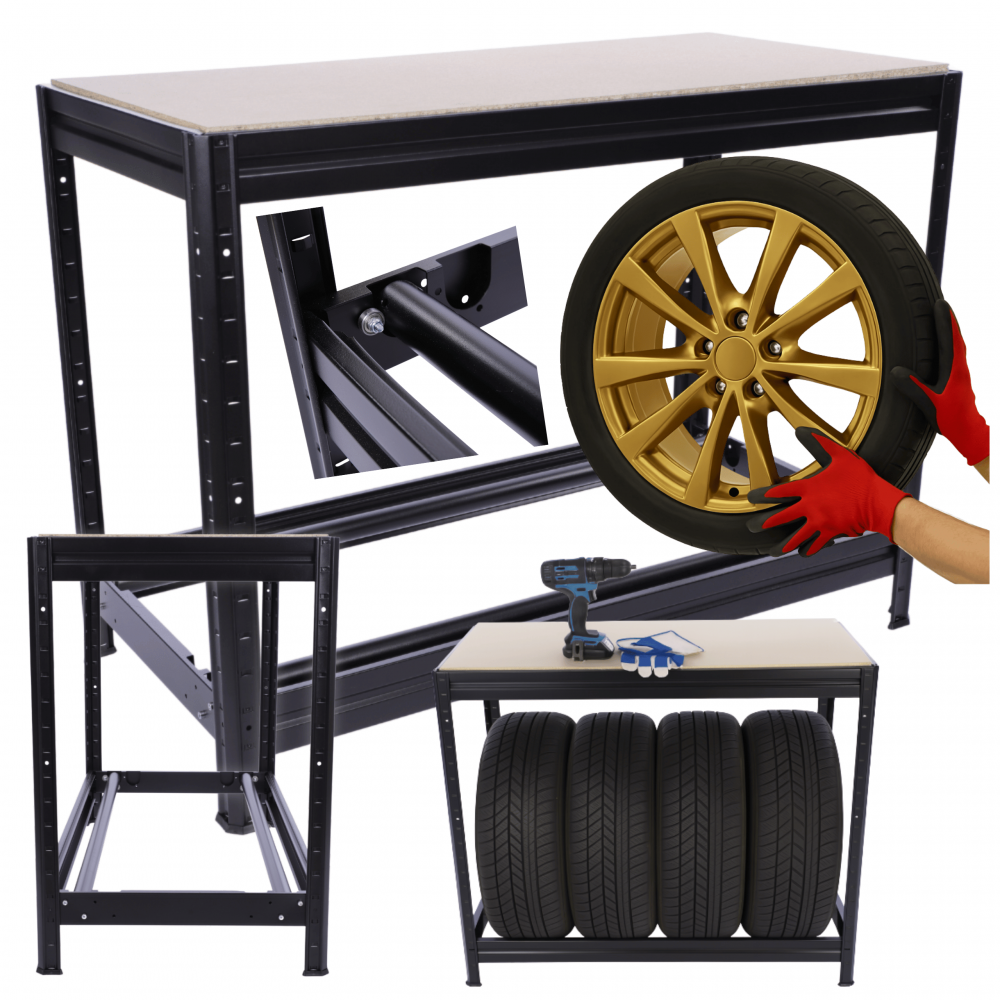 Stojak na opony regał na koła z rolkami obrotowymi 87x120x60 solidny polski