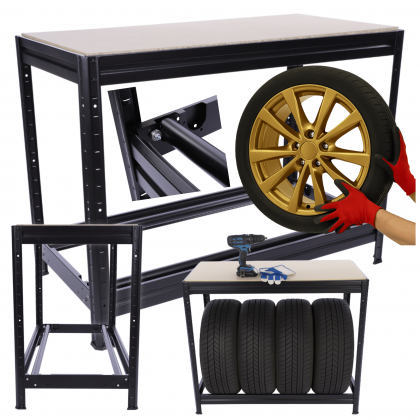 Stojak na opony regał na koła z rolkami obrotowymi 87x120x60 solidny polski