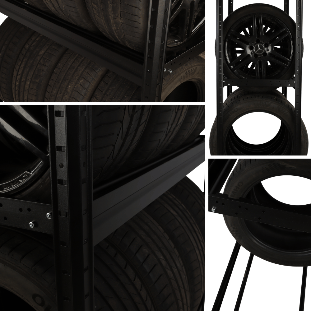 Stojak na opony regał na koła z rolkami obrotowymi 87x120x60 solidny polski