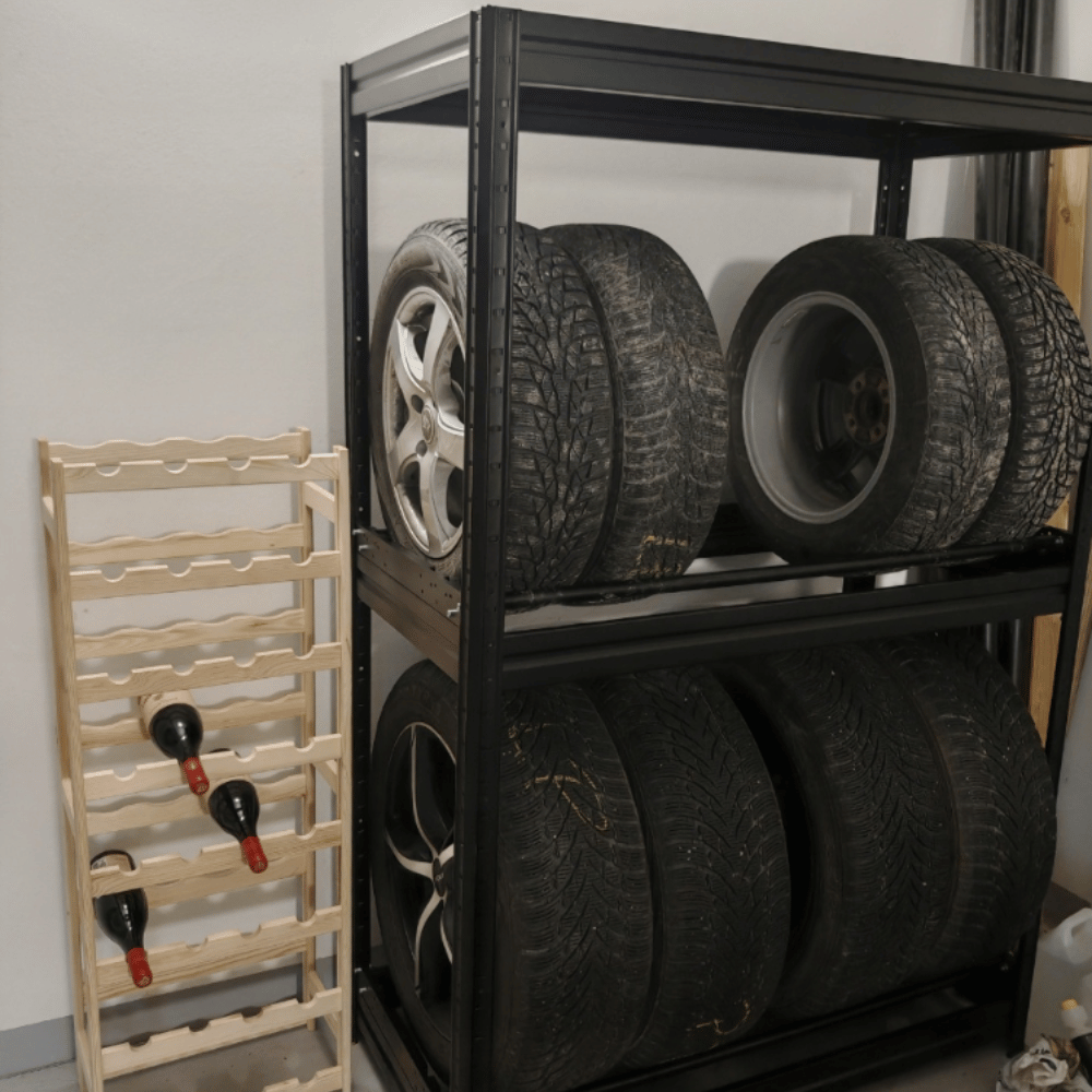 Stojak na opony regał na koła z rolkami obrotowymi 87x120x60 solidny polski
