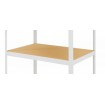 Półka biała 90x40 regał metalowy Helios 275kg