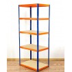 Regał Helios 213x110x30 cm 5 półek/175kg Niebiesko-Pomarańczowy