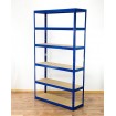 Regał Helios 196x100x40 cm 6 półek/175kg Niebiesko-Pomarańczowyi
