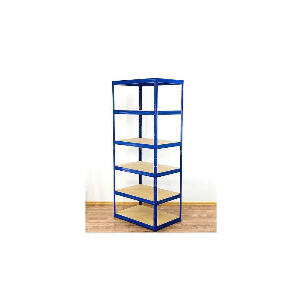 Regał Helios 196x75x45 cm 6 półek/350kg Niebiesko-Biały