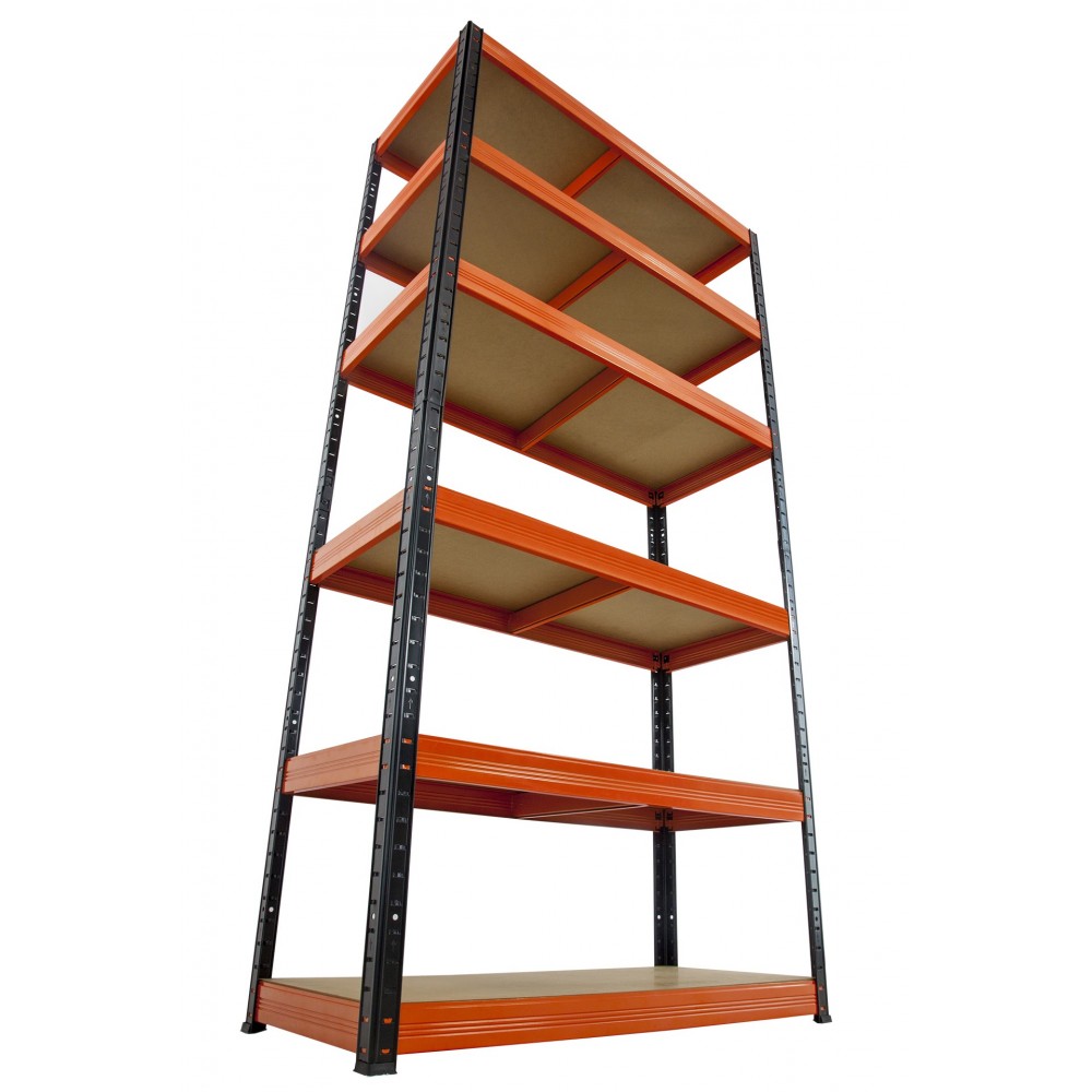 Regał Helios 213x110x35 cm 6 półek/350kg Niebiesko-Biały