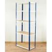 Regał Helios 213x110x45 cm 5 półek/350kg Niebiesko-Pomarańczowy