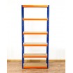 Regał Helios 213x120x40 cm 6 półek/350kg Niebiesko-Pomarańczowy