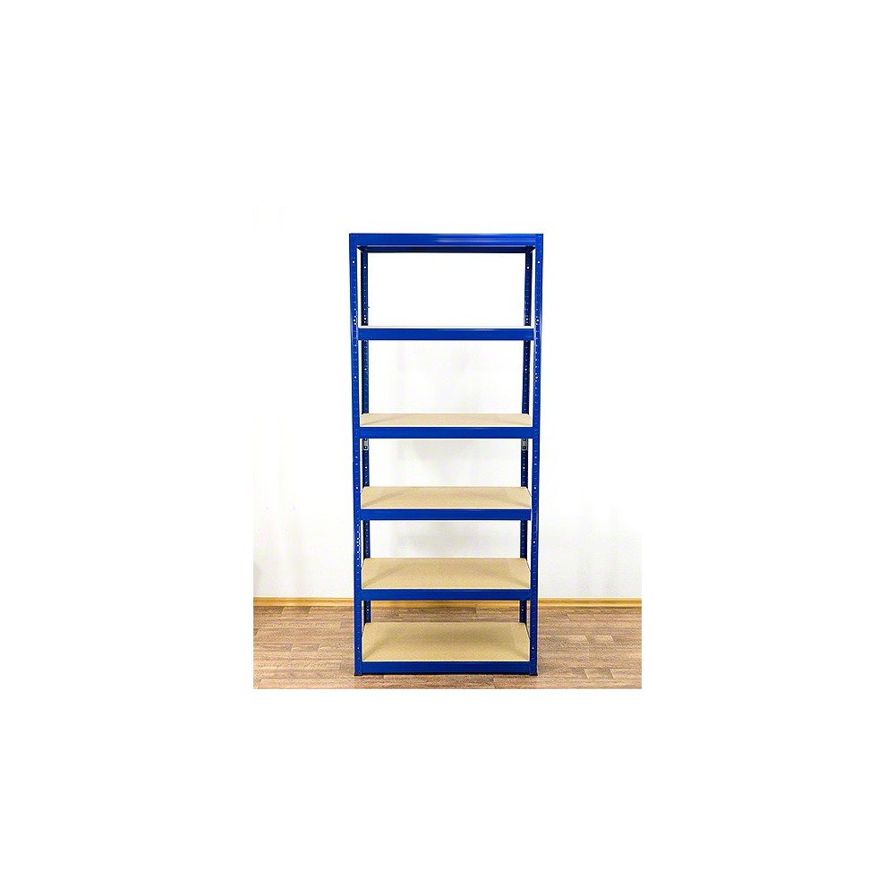 Regał Helios 196x120x60 cm 6 półek/275kg Niebiesko-Pomarańczowy