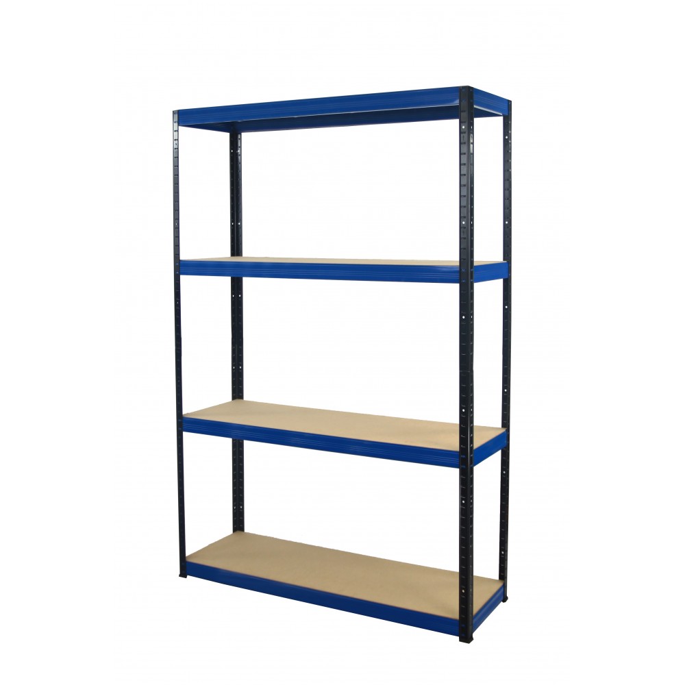 Regał Helios 180x120x30 cm 4 półki/175kg Czarno-Pomarańczowy