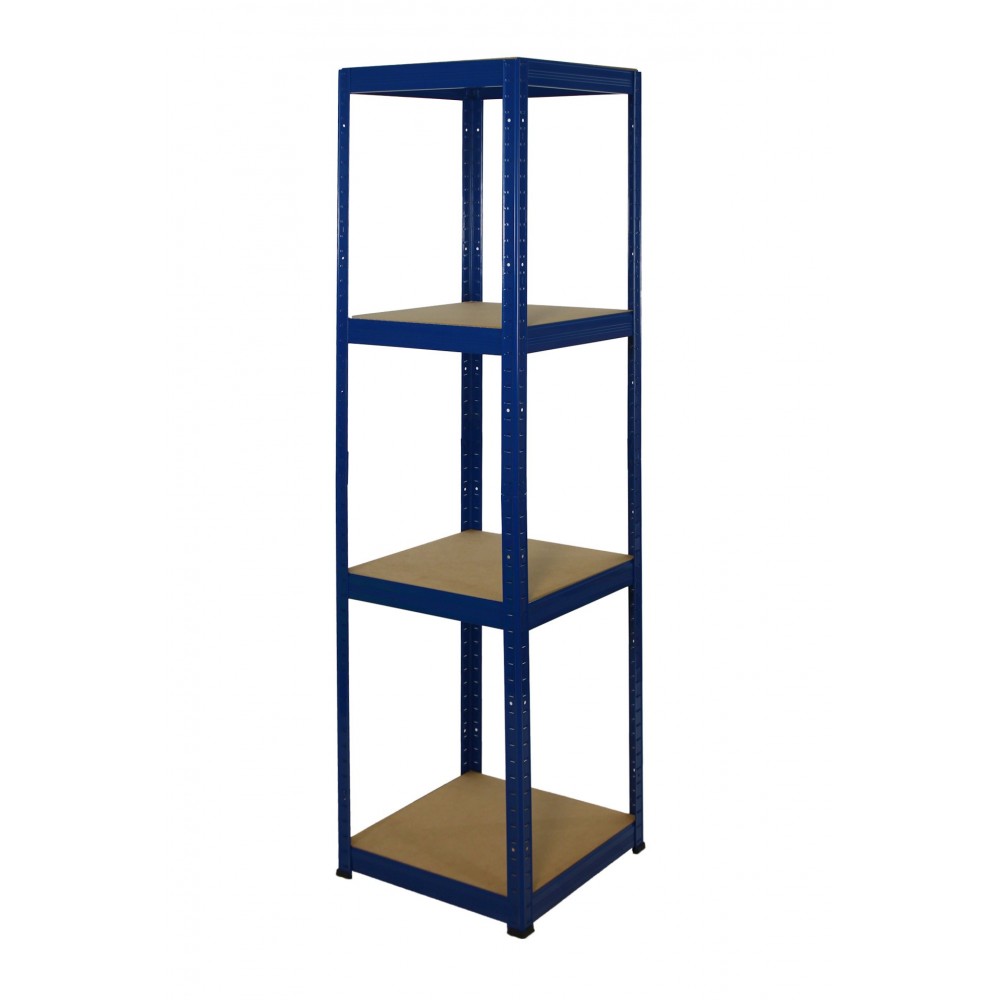 Regał Helios 180x40x40 cm 4 półki/175kg Biało-Pomarańczowy