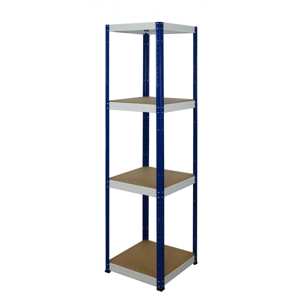 Regał Helios 180x45x45 cm 4 półki/175kg Biało-Pomarańczowy