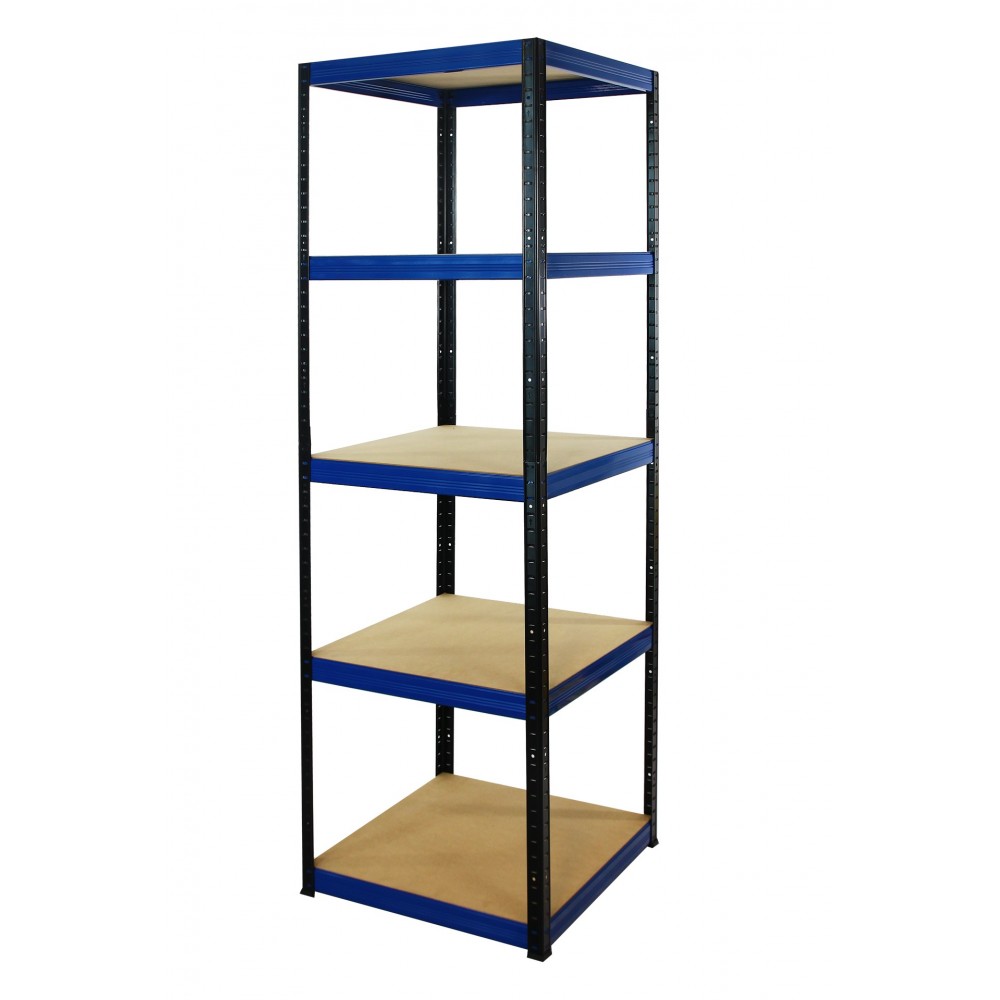 Regał Helios 196x50x50 cm 5 półek/175kg Biało-Pomarańczowy