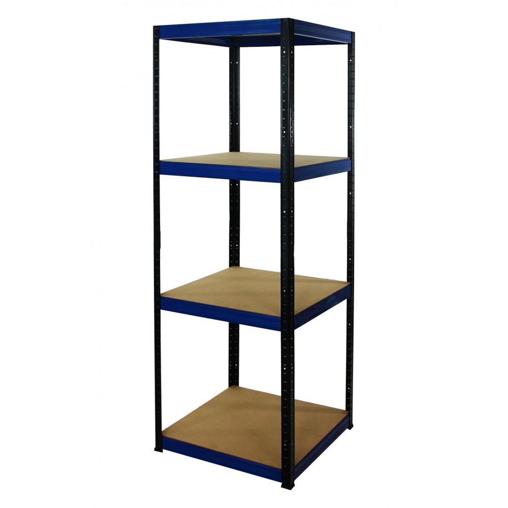 Regał Helios 180x60x60 cm 4 półki/175kg Niebiesko-Biały