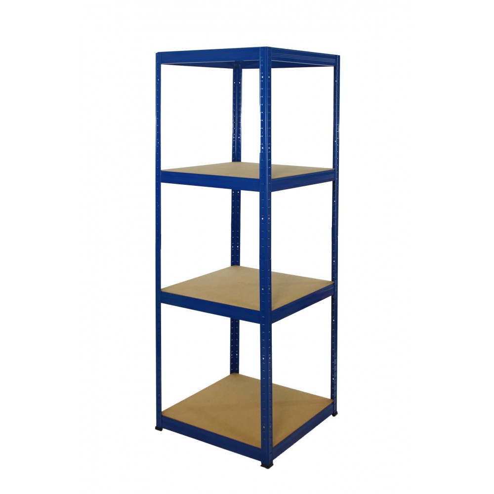 Regał Helios 180x60x60 cm 4 półki/175kg Niebiesko-Biały
