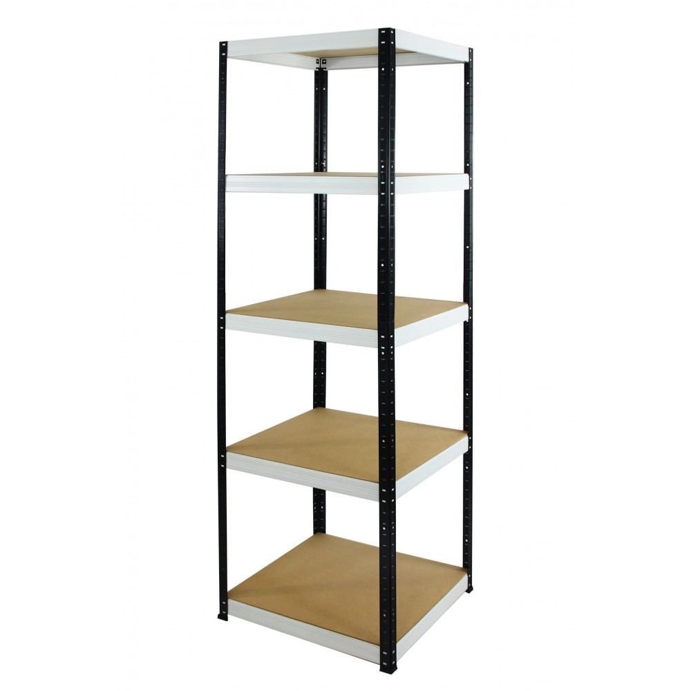 Regał Helios 213x60x60 cm 5 półek/175kg Czarno-Niebieski