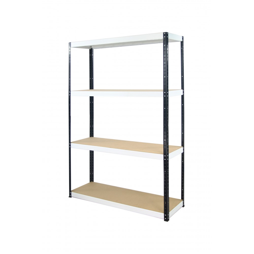 Regał Helios 180x120x35 cm 4 półki/175kg Biało-Biały