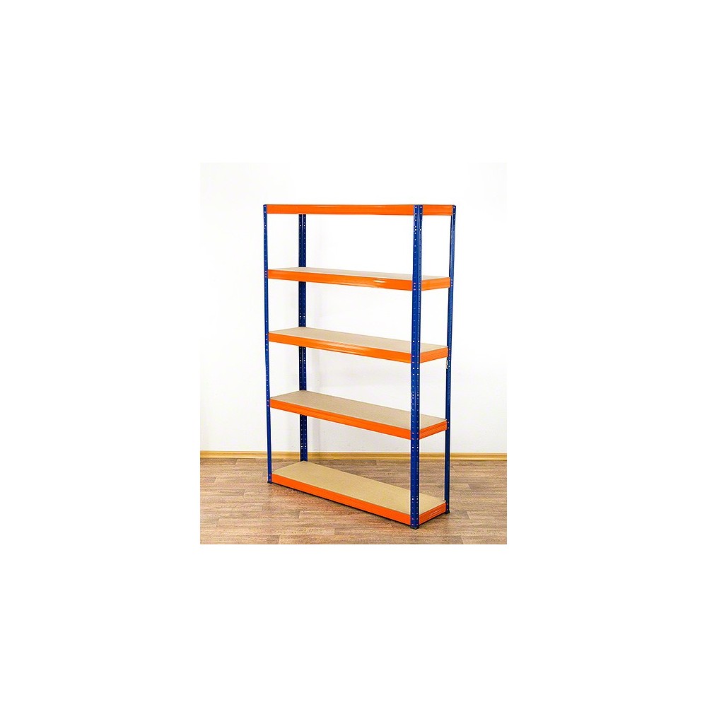 Regał Helios 180x120x35 cm 5 półek/175kg Biało-Biały