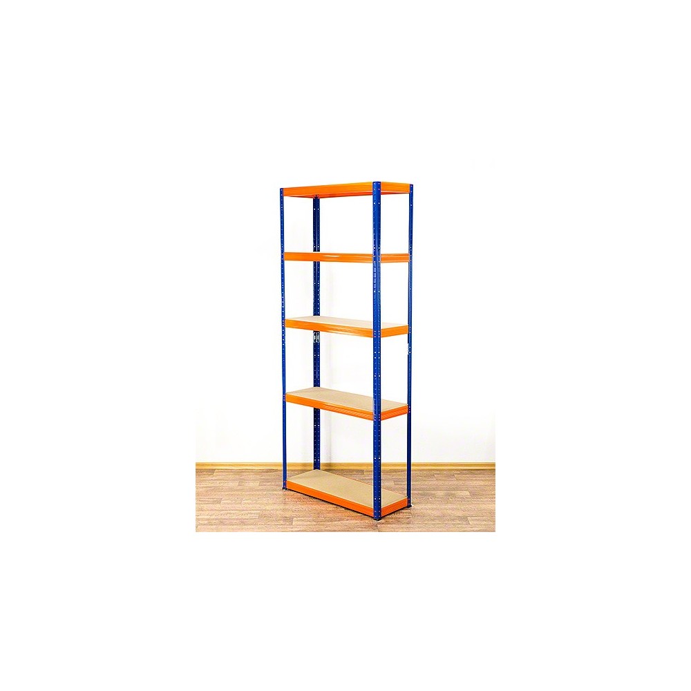 Regał Helios 196x90x35 cm 5 półek/175kg Biało-Biały