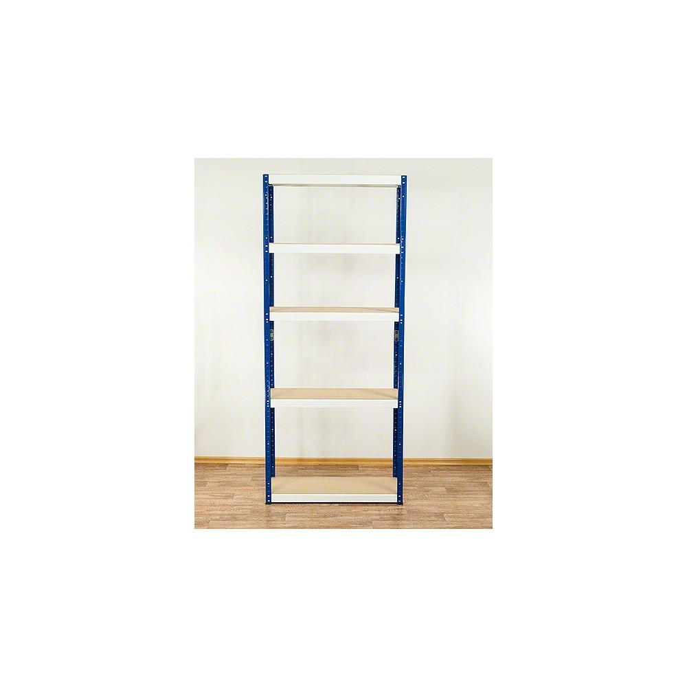 Regał Helios 196x90x35 cm 5 półek/175kg Biało-Biały
