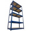 Regał Helios 196x90x35 cm 5 półek/175kg Biało-Biały