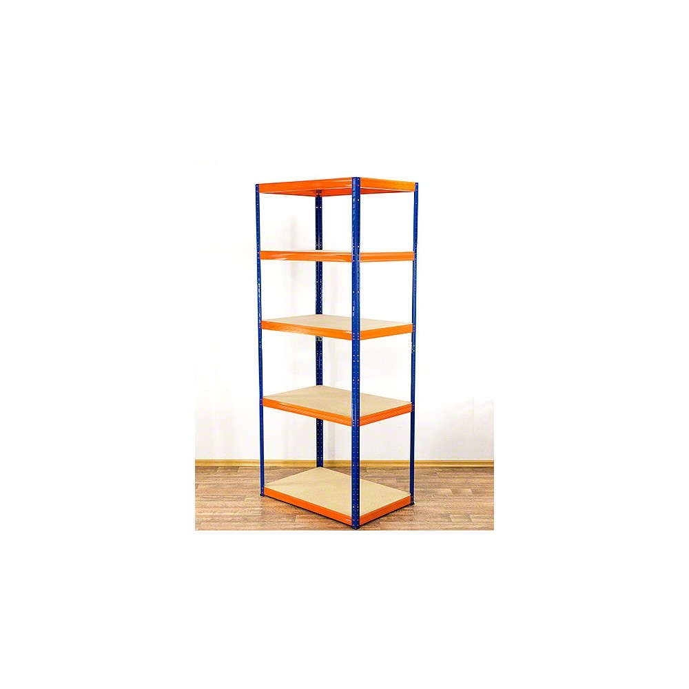 Regał Helios 196x90x50 cm 5 półek/175kg Biało-Biały