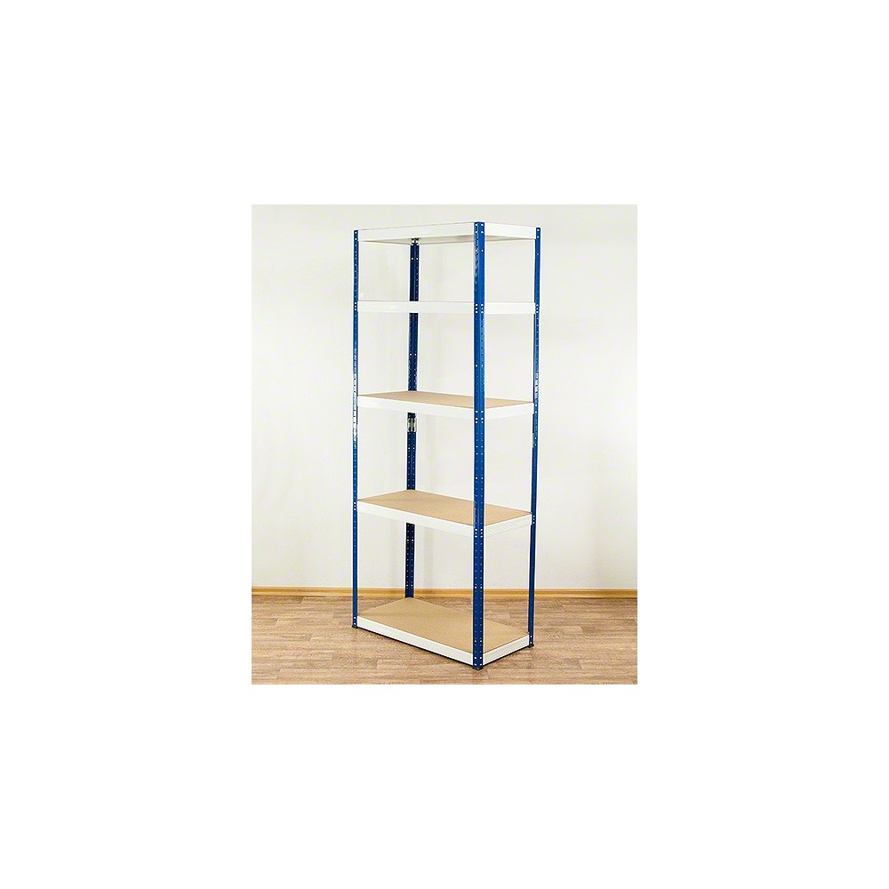 Regał Helios 196x100x45 cm 5 półek/175kg Biało-Biały
