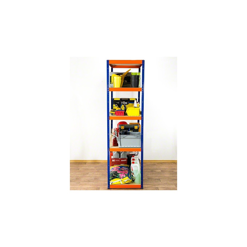Regał Helios 196x120x60 cm 5 półek/175kg Biało-Biały