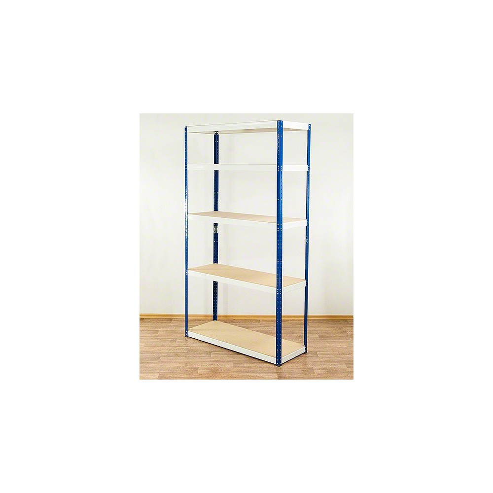 Regał Helios 196x120x60 cm 5 półek/175kg Biało-Biały