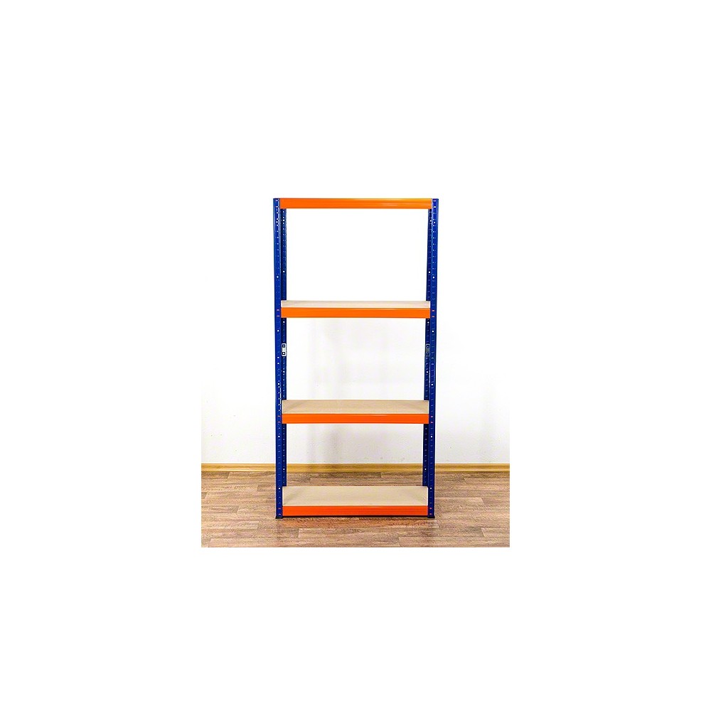 Regał Helios 180x90x35 cm 4 półki/400kg Biało-Biały