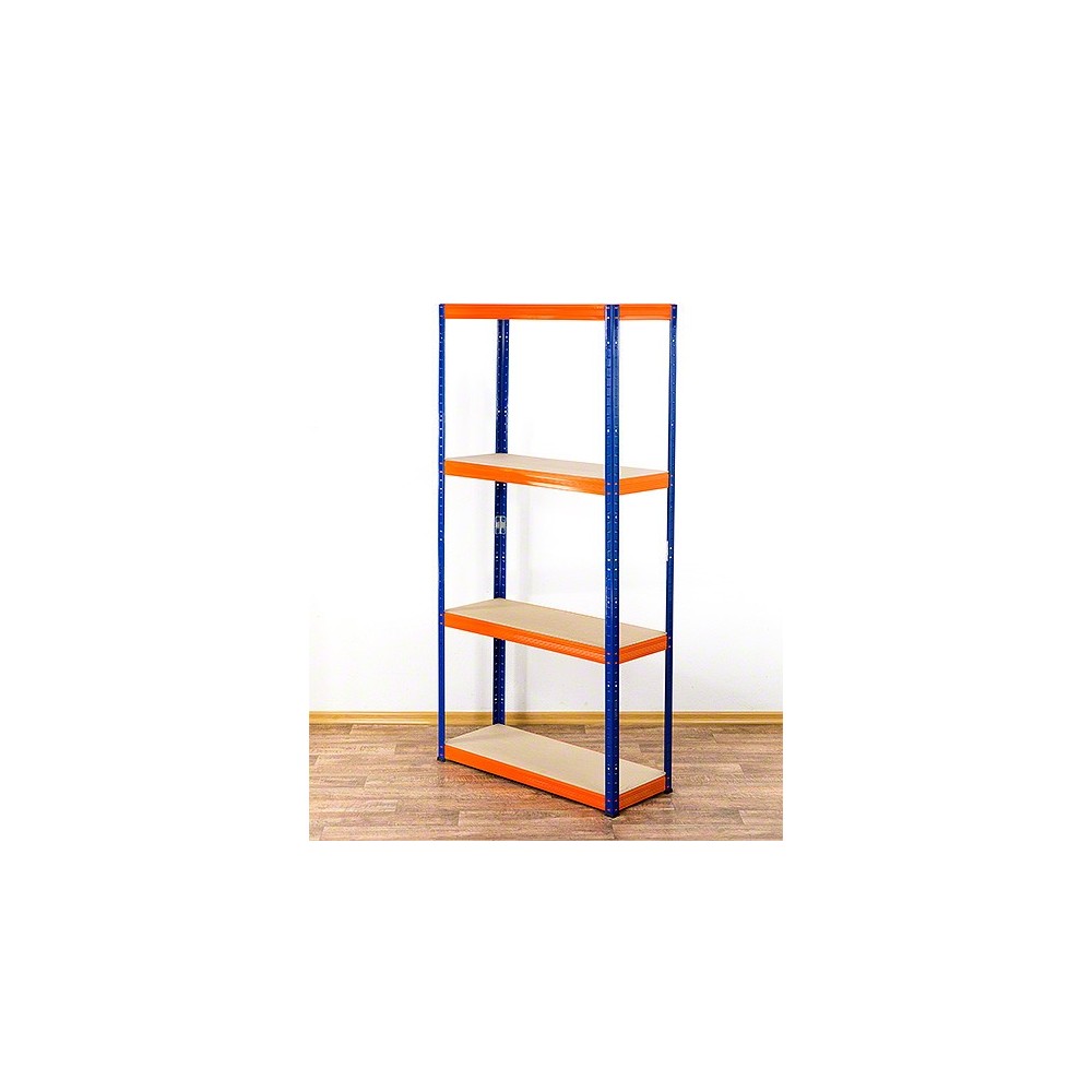 Regał Helios 180x75x45 cm 4 półki/400kg Biało-Biały