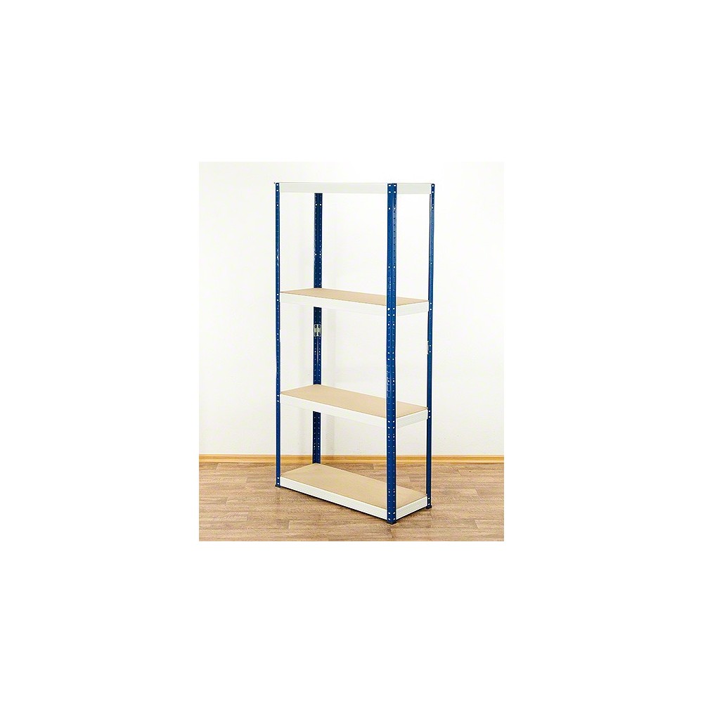 Regał Helios 180x75x40 cm 4 półki/400kg Biało-Biały