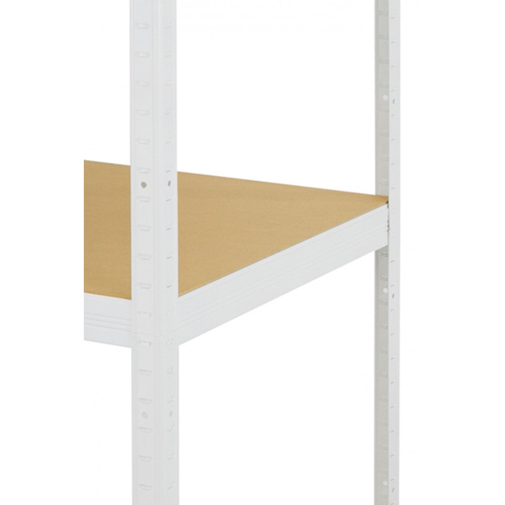 Regał Helios 196x90x40 cm 6 półek/175kg Biało-Biały