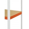 Regał Helios 196x90x40 cm 6 półek/175kg Biało-Biały