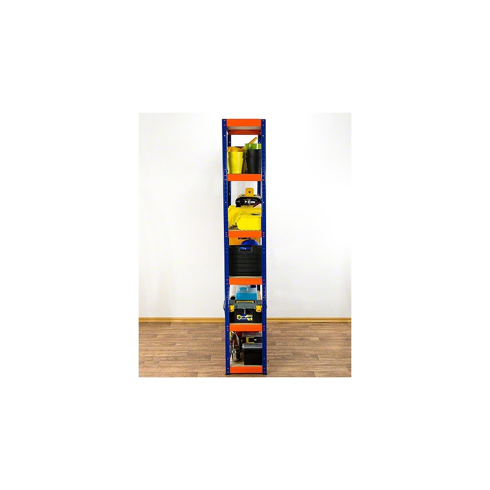 Regał Helios 196x120x30 cm 6 półek/175kg Biało-Biały