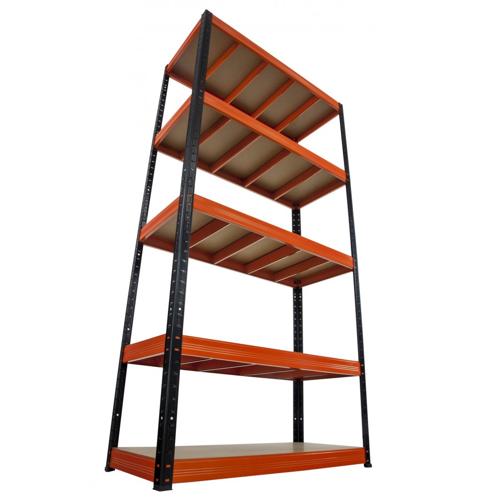Regał Helios 180x110x35 cm 5 półek/400kg Biało-Biały