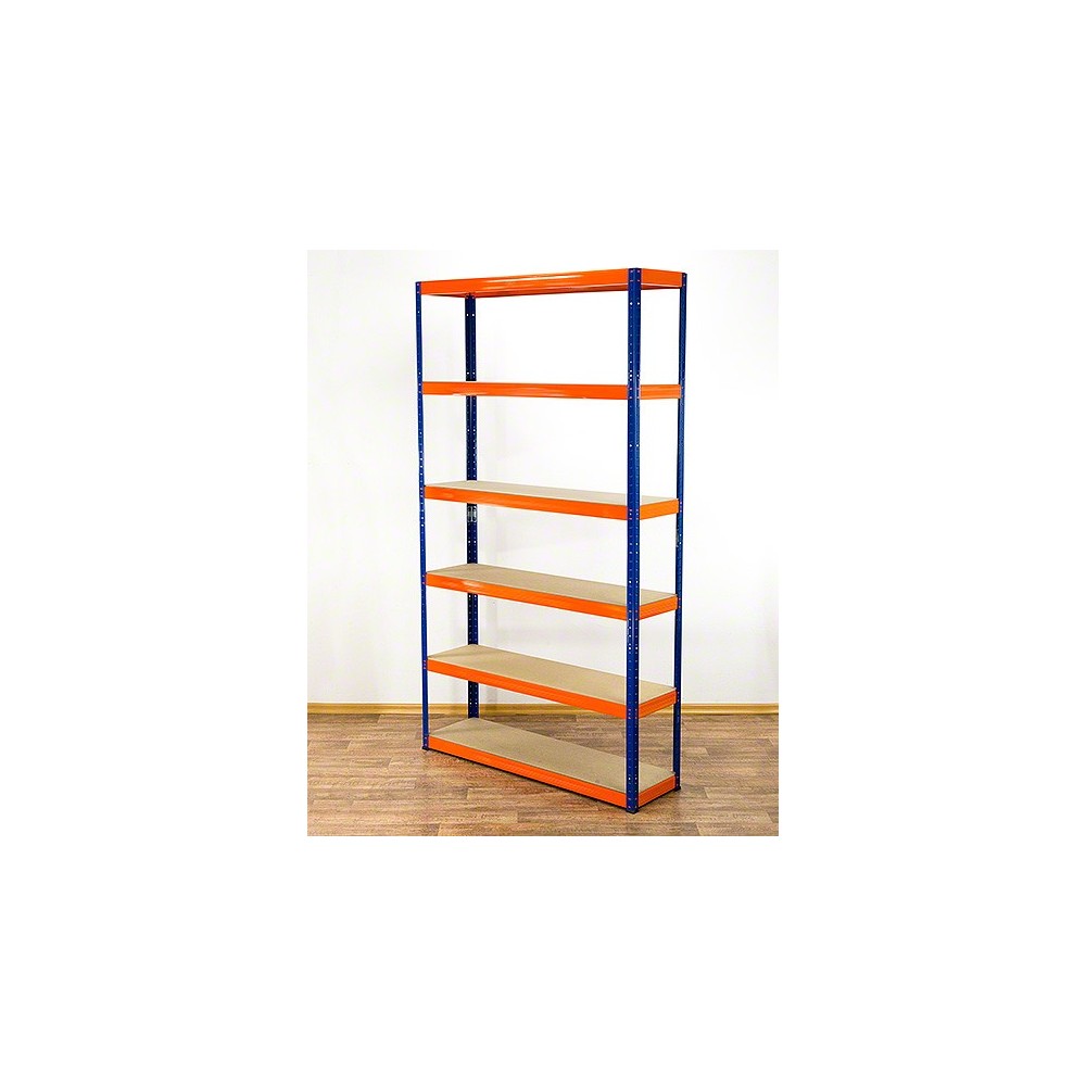 Regał Helios 213x120x40 cm 6 półek/175kg Biało-Biały