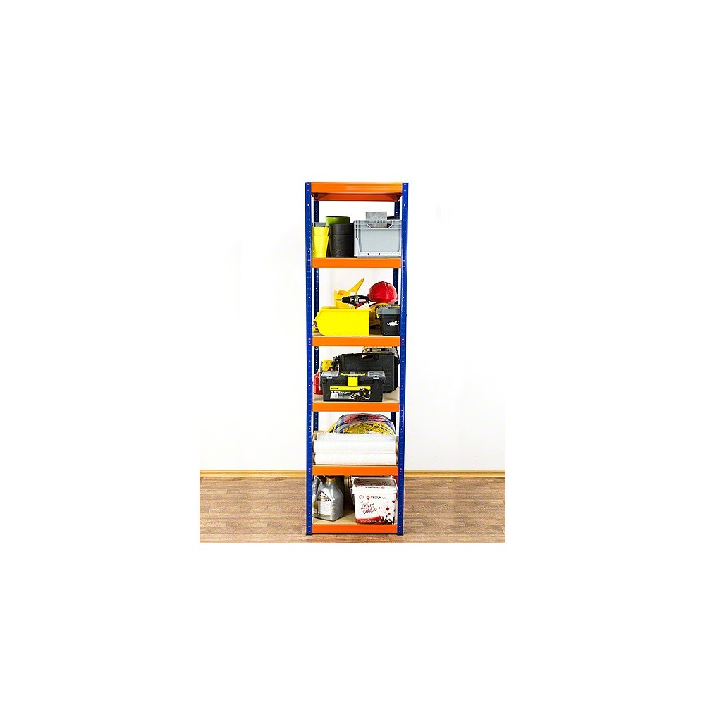 Regał Helios 213x110x50 cm 6 półek/400kg Biało-Biały