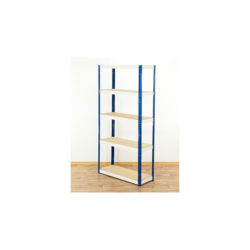 Regał Helios 196x75x35 cm 5 półek/275kg Biało-Biały