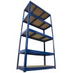 Regał Helios 196x90x30 cm 5 półek/275kg Biało-Biały