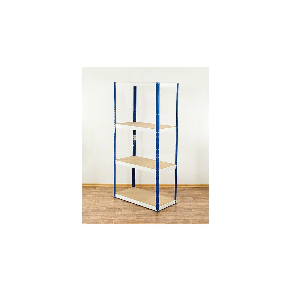 Regał Helios 180x90x35 cm 4 półki/350kg Biało-Biały