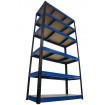 Regał Helios 196x75x30 cm 6 półek/275kg Biało-Biały