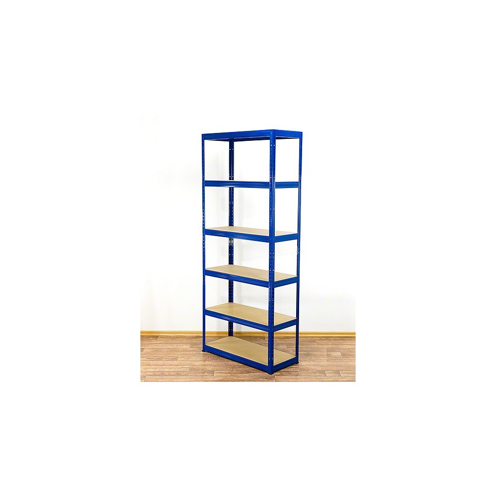 Regał Helios 196x75x40 cm 6 półek/275kg Biało-Biały