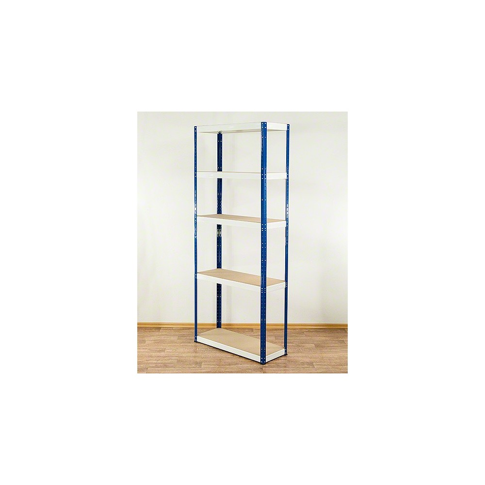 Regał Helios 213x75x30 cm 5 półek/275kg Biało-Biały