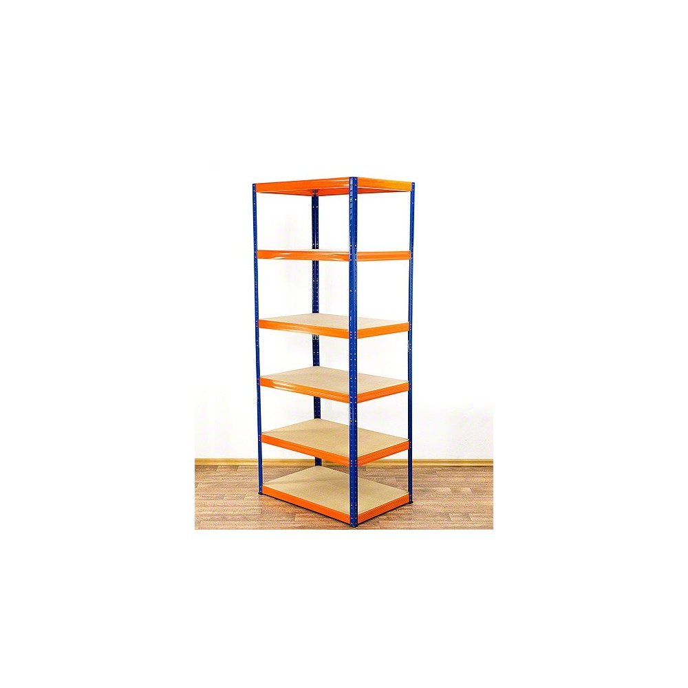 Regał Helios 196x90x35 cm 6 półek/350kg Biało-Biały